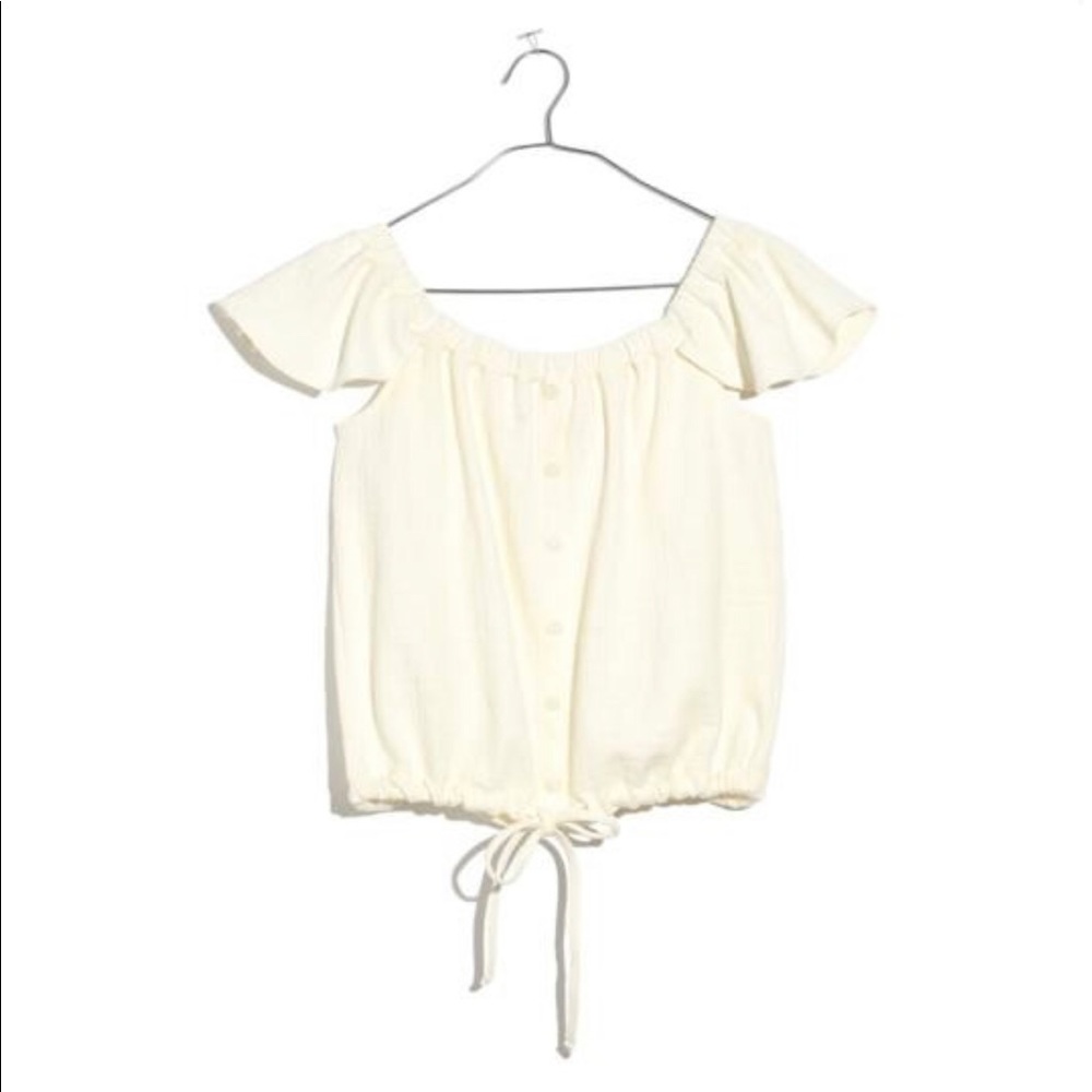 Madewell Texture & Thread Off the Shoulder Top